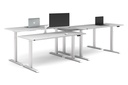 Just Right Height Adjustable 4 Person Bench Workstation [1600L x 700W]