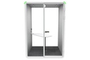 Nest 2 Person Meeting Booth with Diagonal Table [Acoustic Panel]