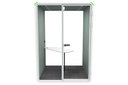 Nest 2 Person Meeting Booth with Diagonal Table [Acoustic Panel With Fabric]