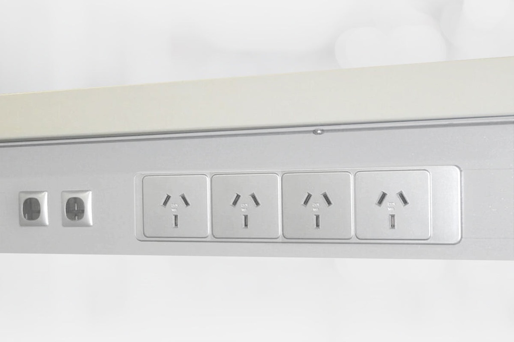 [NONE,NONE|0,0(KED258A|90)] DPG Under Desk Combined Mounting Plate + Power