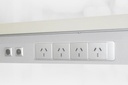 DPG Under Desk Combined Mounting Plate + Power