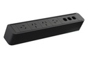 CMS Zeus Rail Black - Above Desk Power [4 Power]