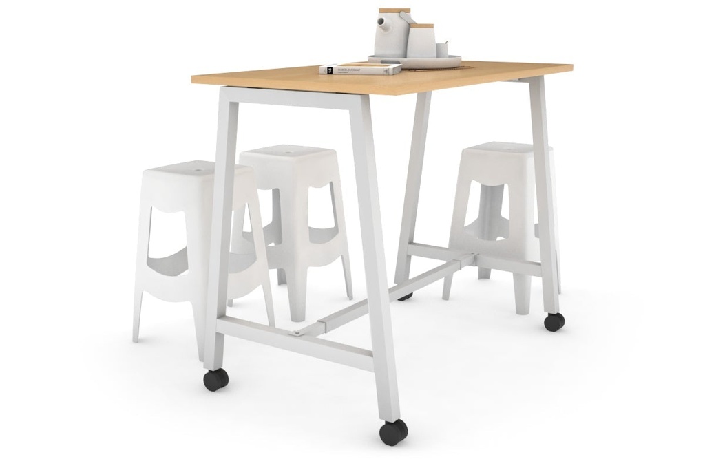 [NONE,QCA1207.W.WT,MW07QDA.WH|0,573,51()] Quadro A Legs Counter Table - 925H [1200L x 700W]
