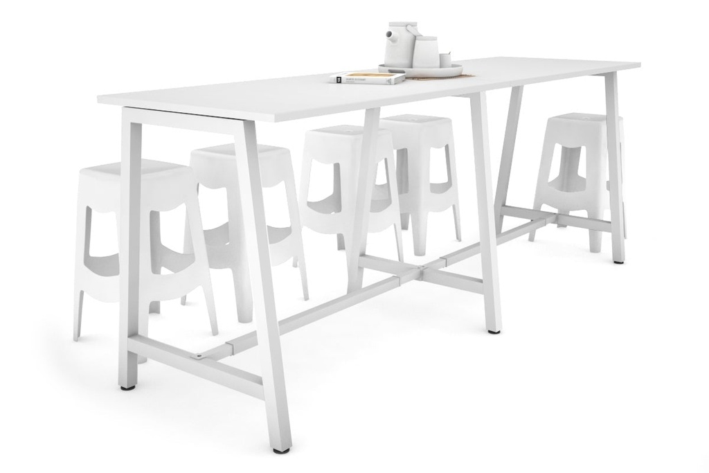 [NONE,QCA2147.W.WT,NONE|0,1124,0()] Quadro A Legs Large Counter Table [2800L x 700W]