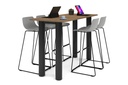 Quadro Cylinder Legs Counter Table  [1800L x 700W]