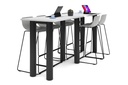 Quadro Cylinder Legs Large Counter Table [2800L x 700W]