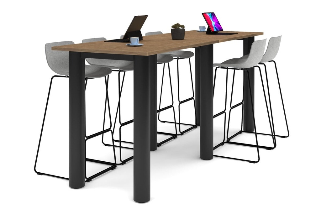 Quadro Cylinder Legs Large Counter Table [3200L x 800W]