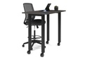 Quadro Cylinder Legs Mobile Counter Table [1400L x 700W]