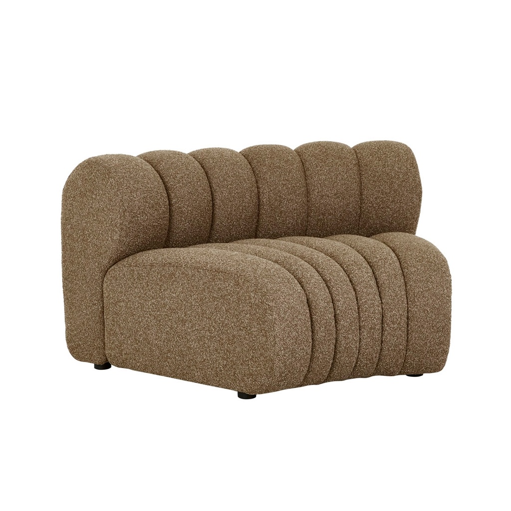 [JUNO-ZIGGY-ROUND-CORNER-SOFA-SHIITAKE-SOF-JUN-ZIG-CNR-RD-SHTK] Juno Ziggy Round Corner Sofa - Shiitake