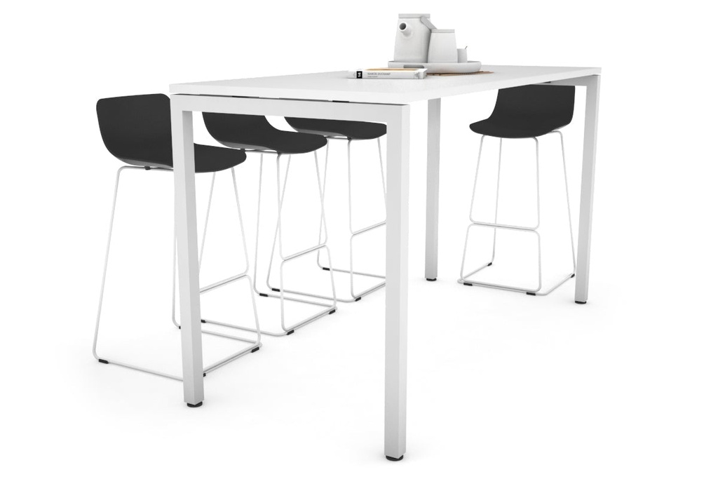 [NONE,QCS1807.W.WT|0,520()] Quadro Square Legs Counter Table [1800L x 700W]