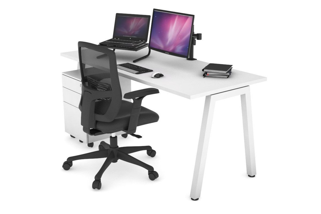 Quadro A Legs Office Desk [1400L x 700W]
