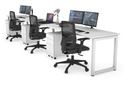 Quadro Loop Legs 3 Person Run Office Workstation [1200L x 700W]