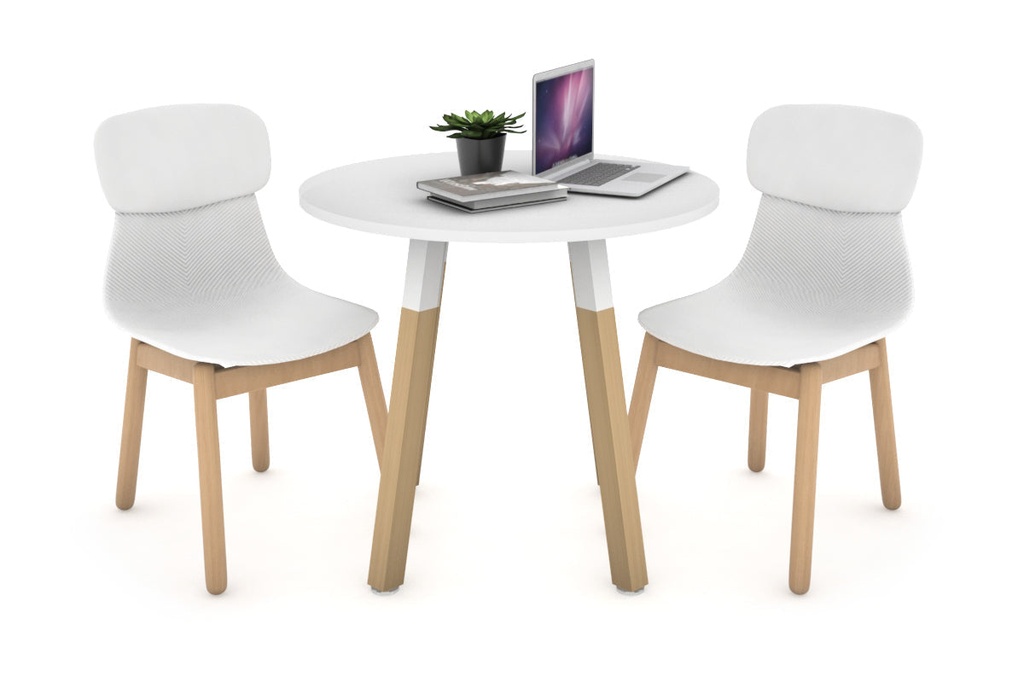 Quadro Wood Legs Round Table [700 mm]