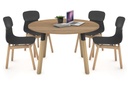 Quadro Wood Legs Round Table [1000 mm]