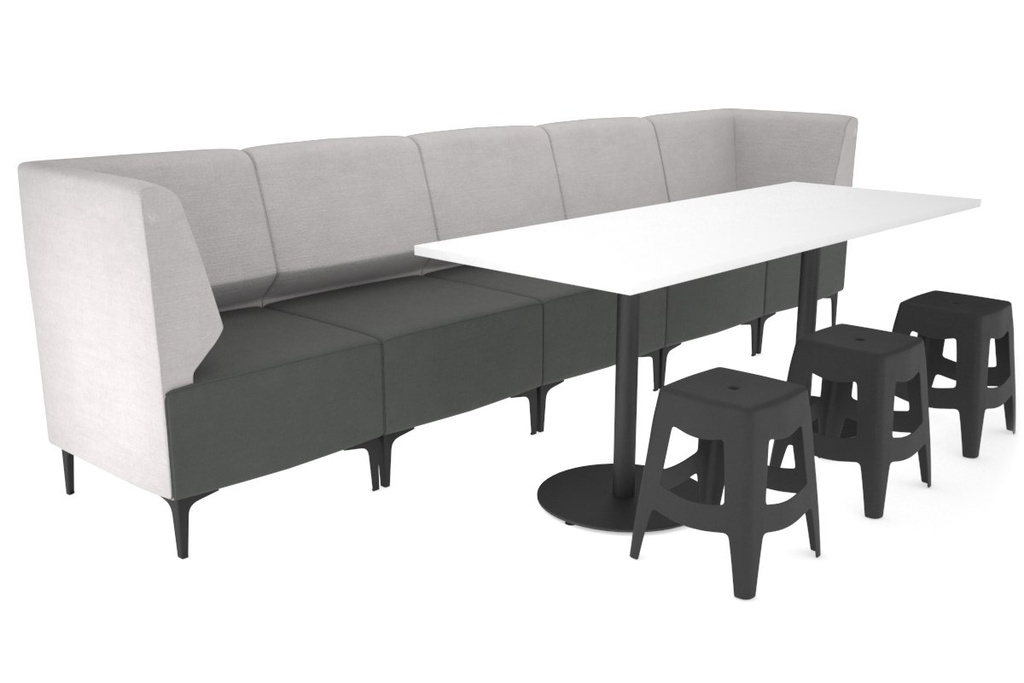 Mondo Straight 5P Lounge with Corner Arms