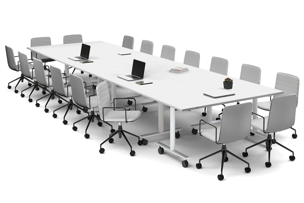 [NONE,SOL4816PTW,NONE|0,3432,0()] Solana Multi 6 Person Flip Top Tables [4800L x 1600W]