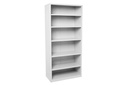 Sonic Metal Open Bay Shelving Unit - Standard 5 Adjustable Shelves Flat Pack