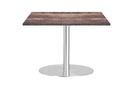 Sapphire Disc Base Round Cafe Table - Stainless Steel Frame [600 MM]