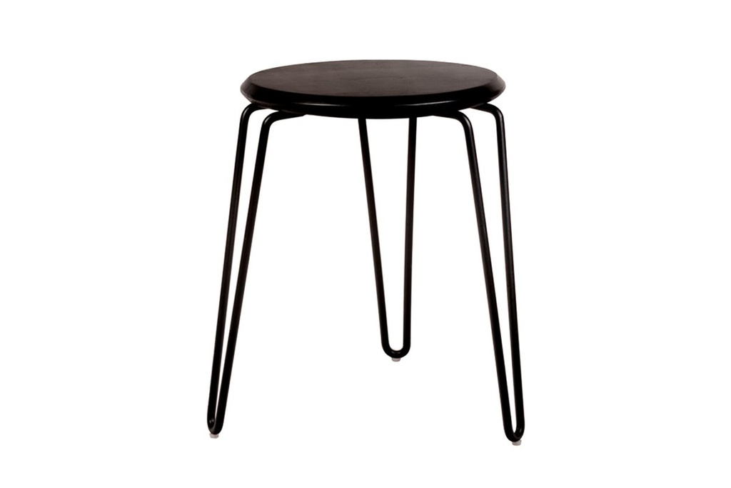 [OTT.450.04.BLK|167()] MS Hospitality Manor Low Stool