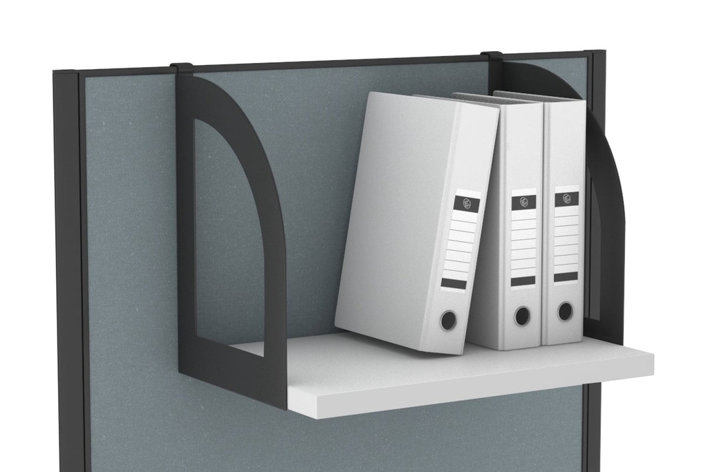 [PD4530BP|99()] Black Horizon Screen Hanging Melamine Shelf