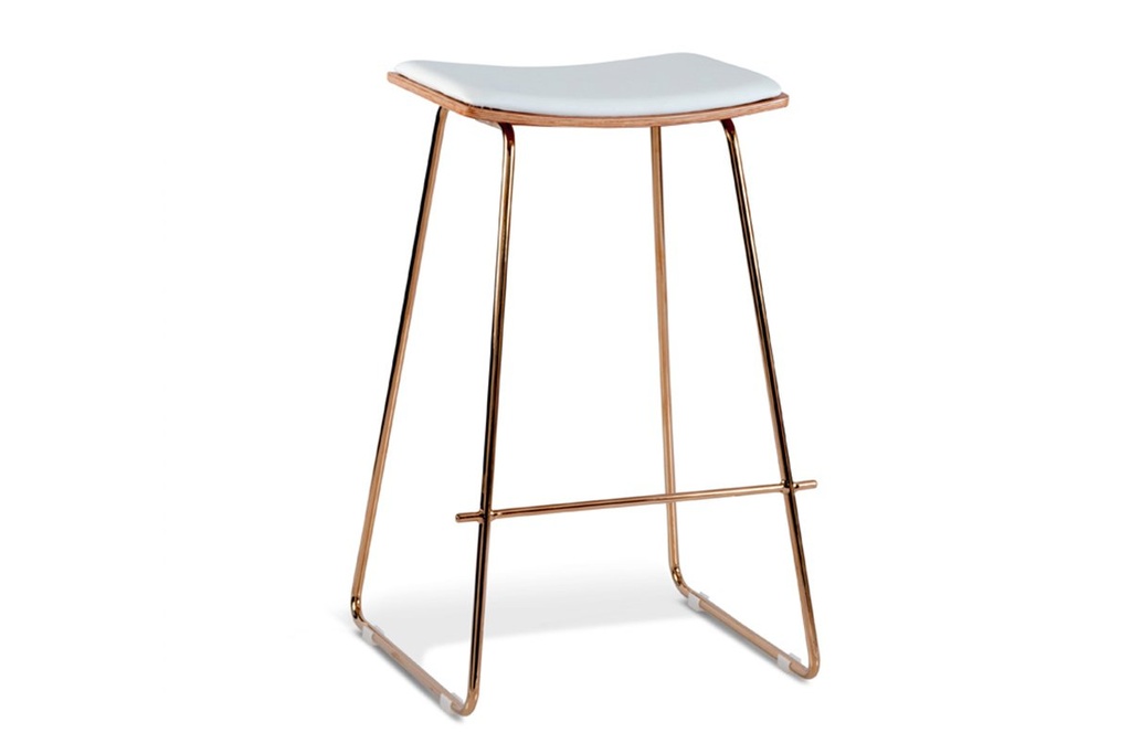 MS Hospitality Pronto Bar Stool Uph Seat Rose Gold - 730mm Seat Height