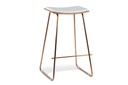 MS Hospitality Pronto Bar Stool Uph Seat Rose Gold - 730mm Seat Height
