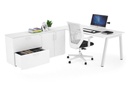 Quadro A Executive Setting - White Frame [1800L x 700W]
