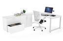 Quadro Loop Executive Setting - White Frame [1600L x 700W]