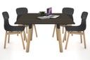 Quadro Wood Legs Square Table [1200L x 1200W]