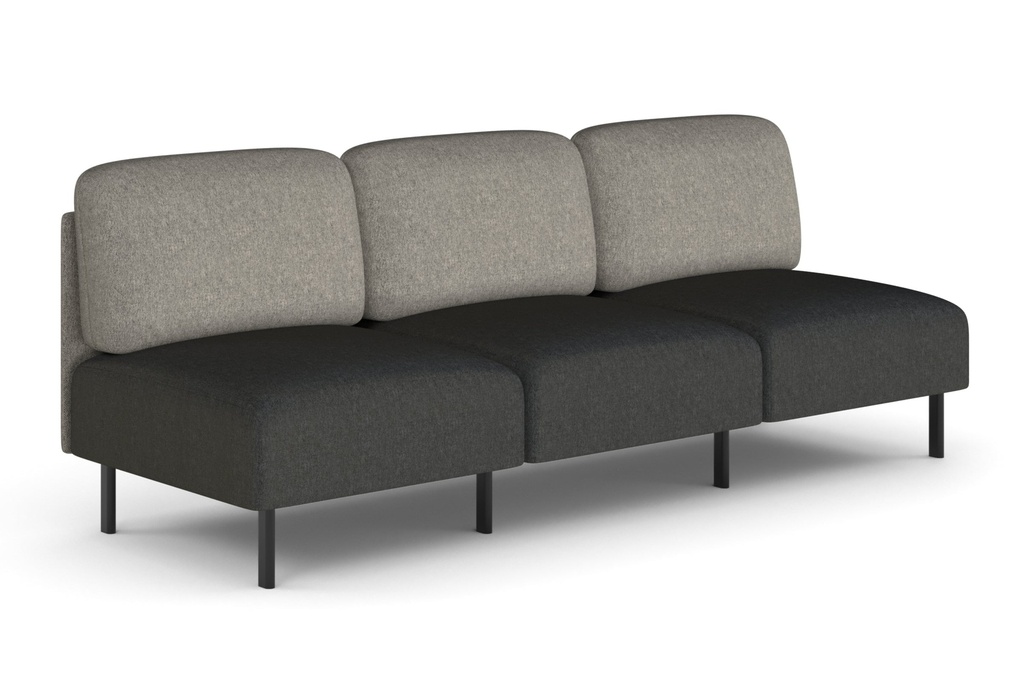 Sona Modular Sofa Triple Seater Lounge - Low Back