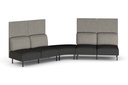 Sona Modular Privacy Sofa 5 Seater Angle Lounge - High Back