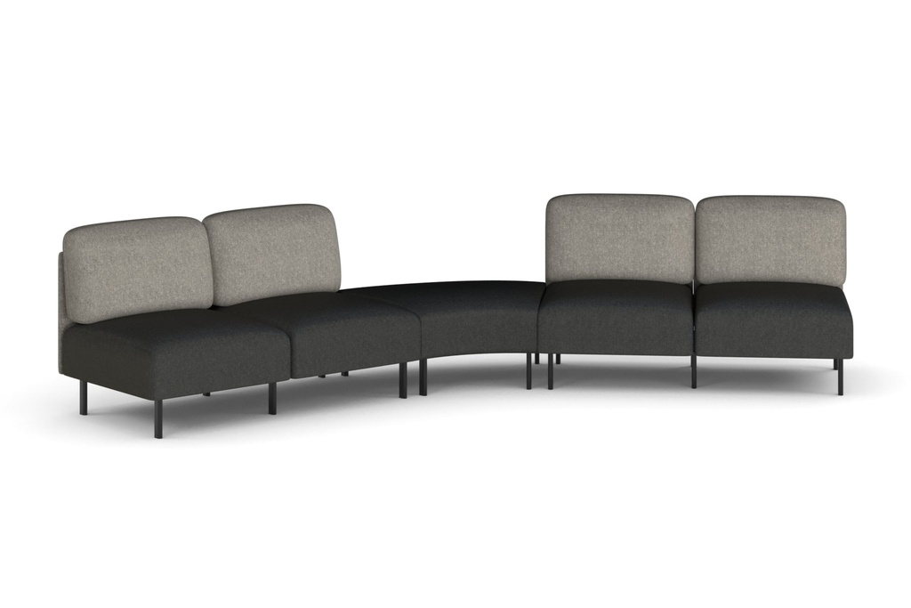 Sona Modular Sofa 5 Seater Angle Lounge - Low Back