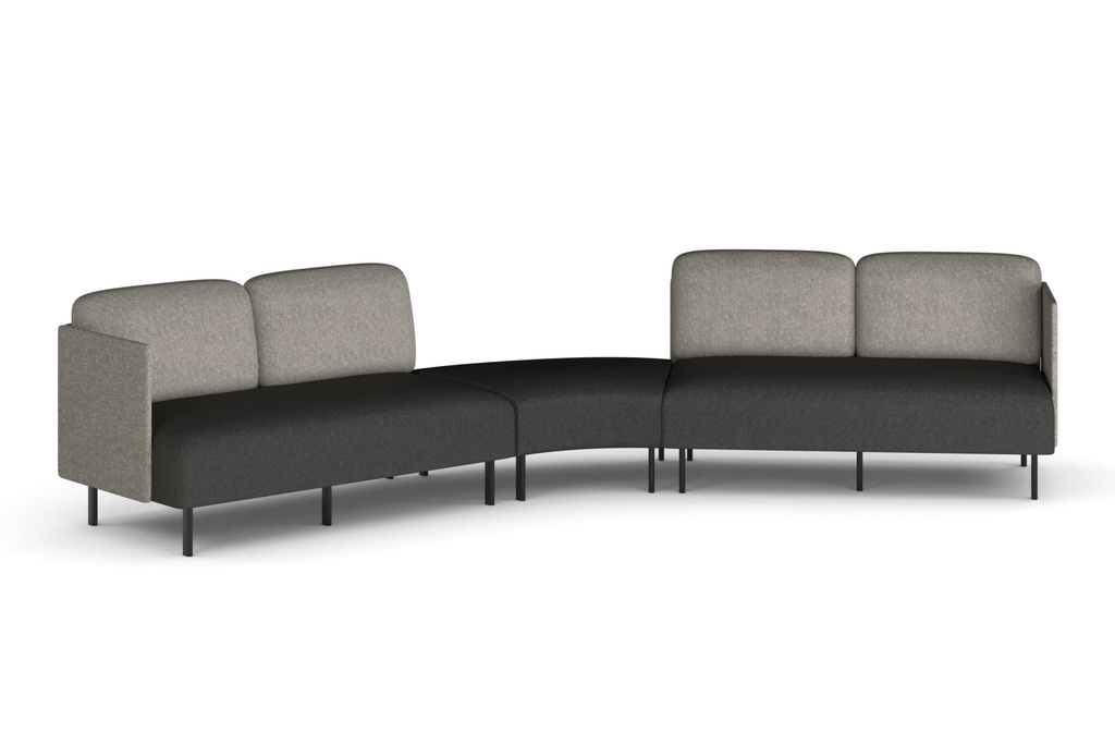 [SONA-5LAS-LG|3050()] Sona Modular Sofa 5 Seater Angle Lounge - Low Back with Sides