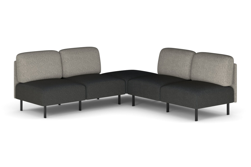Sona Modular Sofa 5 Seater Corner Lounge - Low Back