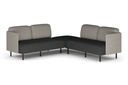 Sona Modular Sofa 5 Seater Corner Lounge - Low Back with Sides