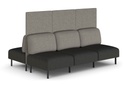 Sona Modular Privacy Sofa 6 Seater Back to Back Lounge - High Back