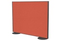Freestanding Office Partition Screen Fabric Black Frame [1200H x 1200W]