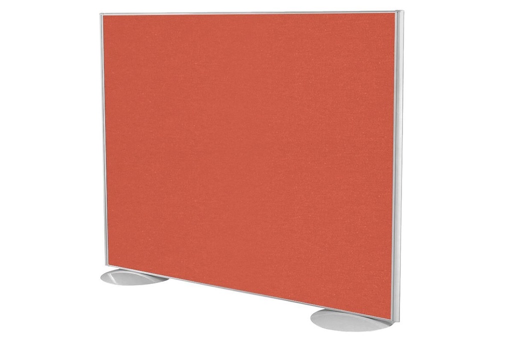 [SS1212GS.WH|430(S059W|94)] Freestanding Office Partition Screen Fabric White Frame [1200H x 1200W]