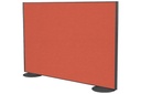 Freestanding Office Partition Screen Fabric Black Frame [1200H x 1400W]