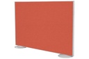 Freestanding Office Partition Screen Fabric White Frame [1200H x 1400W]