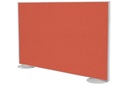 Freestanding Office Partition Screen Fabric White Frame [1200H x 1600W]