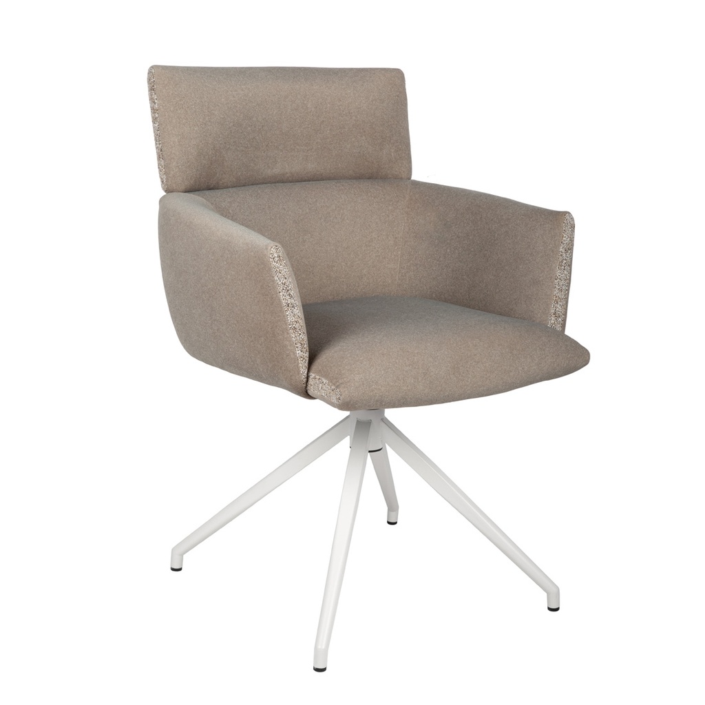 [KELLAN-SWIVEL-BASE-CHAIR-AMERICANO-WHITE-CH-KEL-SWV-WHITE] Kellan Swivel Base Chair - Americano - White