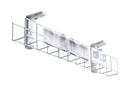 DPG Cable Management Basket Single Metal+Tray Including Power Plate 2 Data Bezels
