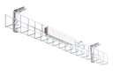CMS Cable Management Basket Single Metal+Tray Includes 4 Power 2 Data [1550W x 105H]