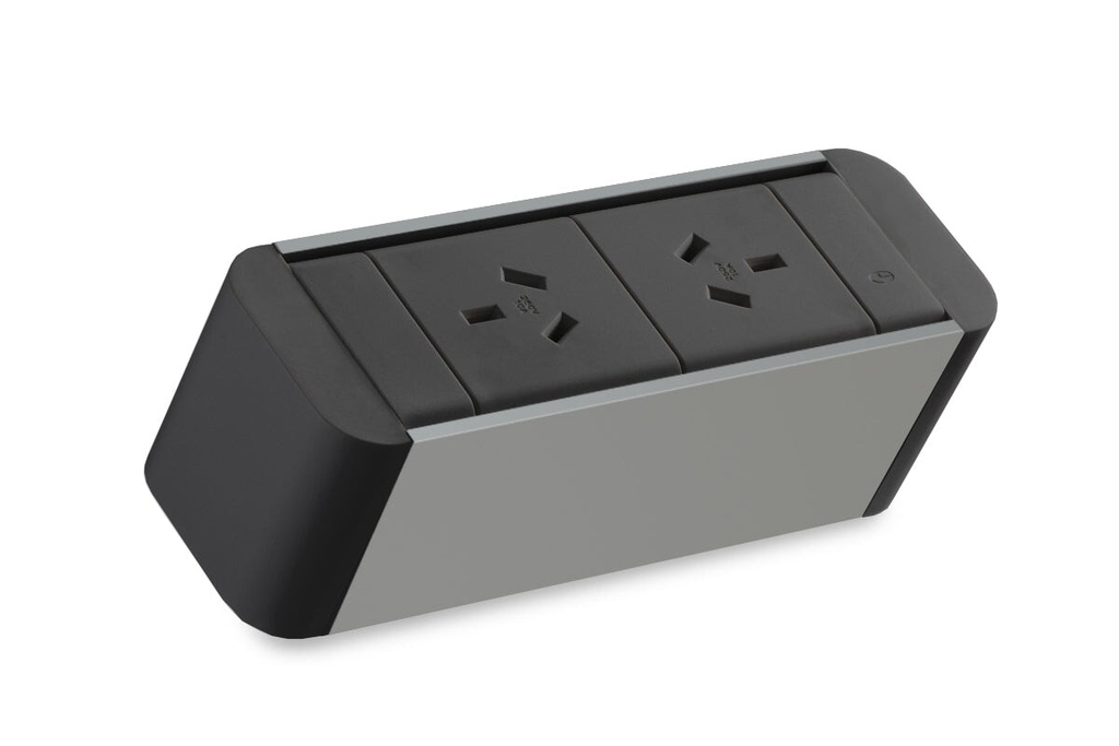 [ZN02R00BK,NONE,NONE|223,0,0()] CMS Zeus II Rail - Above Desk Power [Black]