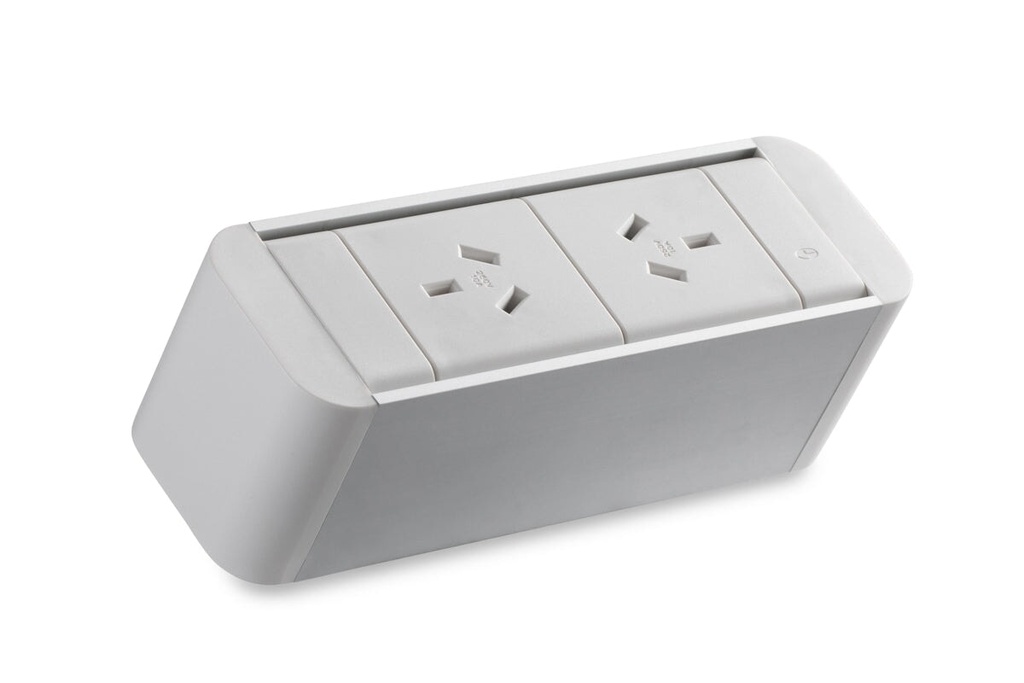 CMS Zeus II Rail - Above Desk Power [White]