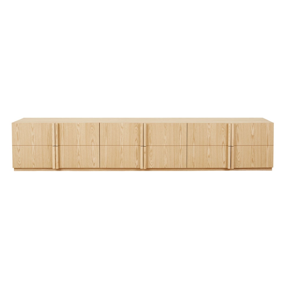 [KIN-6-DOOR-ENTERTAINMENT-UNIT-NATURAL-ASH-TV-KIN-6DR] Kin 6 Door Entertainment Unit - Natural Ash