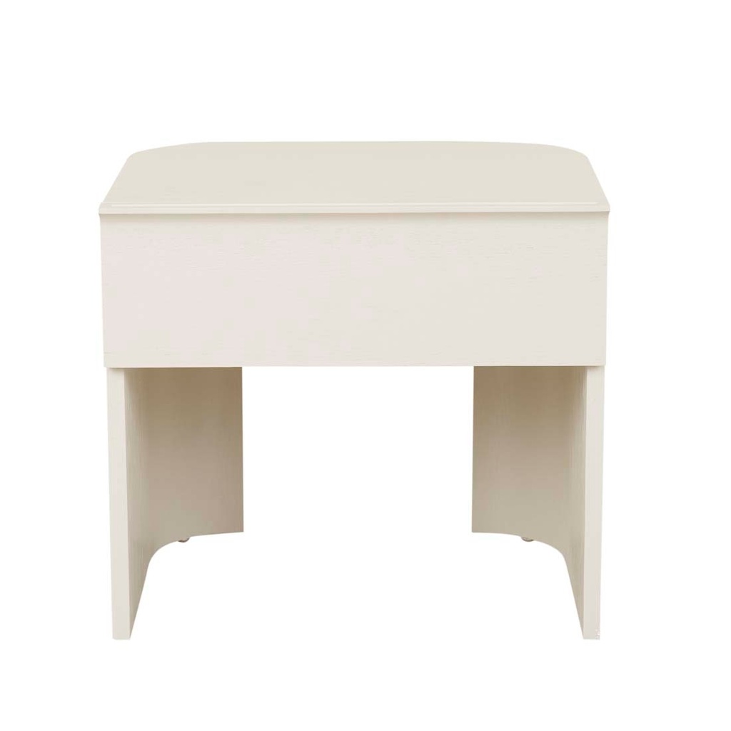 [KINGSLEY-1-DRAWER-BEDSIDE-BONE-SIDE-KING-1DR] Kingsley 1 Drawer Bedside - Bone