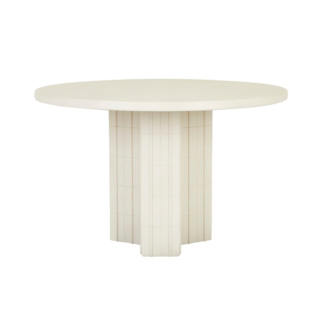[LAGOS-ROUND-DINING-TABLE-IVORY-DT-LAGOS-RND-X] Lagos Round Dining Table - Ivory