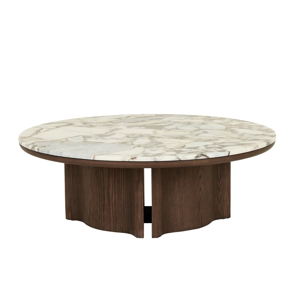 [LEON-MARBLE-COFFEE-TABLE-MATT-OCEAN-MARBLE-TOBACCO-ASH-CTO-LEON-MAR-X-TOBACCO-ASH] Leon Marble Coffee Table - Matt Ocean Marble - Tobacco Ash
